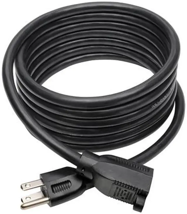 Alt view image 2 of 7 - Tripp Lite Heavy-Duty Power Extension Cord, 15A, 14AWG (NEMA 5-15P to NEMA 5-15R), 10-ft. (P024-010)