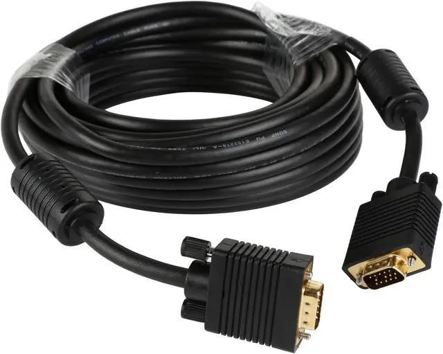 Alt view image 2 of 3 - Tripp Lite P502-035 35 ft. Black SVGA/VGA Monitor Gold Cable with RGB Coax