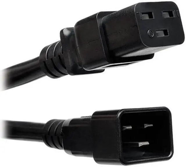 Main image of Tripp Lite Model P036-002-6 2 ft. 6 x Black 12AWG Heavy Duty Power Cords Female to Female