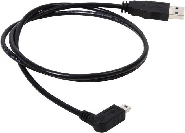 Alt view image 2 of 3 - Tripp Lite UR030-003-RAB Universal Reversible USB 2.0 Hi-Speed Cable (Reversible A to Right-Angle 5Pin Mini B M/M), 3-ft.