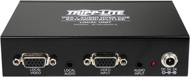 Alt view image 5 of 6 - Tripp Lite B132-004A-2 4-Port VGA + Audio over Cat5 Cat6 Extender Splitter Transmitter TAA