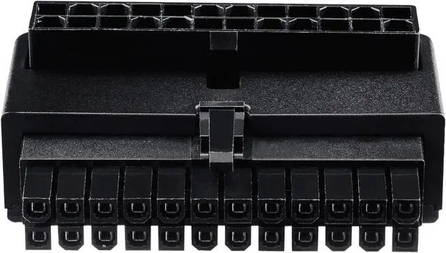 Alt view image 8 of 9 - Cooler Master Universal ATX 24 Pin 90° Adapter , w/ added capacitors for stable power output for Power Supply
