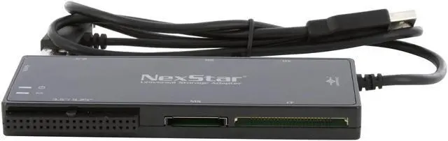 Alt view image 8 of 10 - Vantec NexStar SATA/IDE to USB 2.0 Universal Storage Adapter with 66-in-1 Card Reader - Model CB-ISATACR