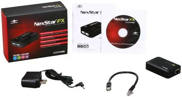 Alt view image 6 of 6 - Vantec NexStar FX Gigabit Ethernet External NAS Adapter - Model NST-600NU