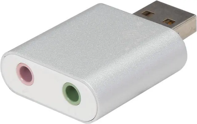 Main image of VANTEC NBA-120U Aluminum USB External Stereo Audio Adapter for Windows and Mac. Plug and play No drivers Needed