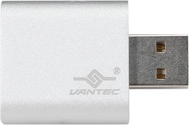 Alt view image 3 of 5 - VANTEC NBA-120U Aluminum USB External Stereo Audio Adapter for Windows and Mac. Plug and play No drivers Needed
