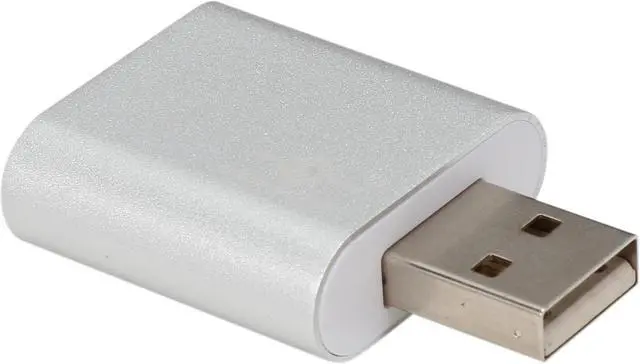 Alt view image 5 of 5 - VANTEC NBA-120U Aluminum USB External Stereo Audio Adapter for Windows and Mac. Plug and play No drivers Needed