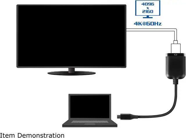 Alt view image 9 of 11 - VANTEC CB-CU300DP12 VLink USB-C To DisplayPort™ 1.2 4K/60Hz Active Adapter
