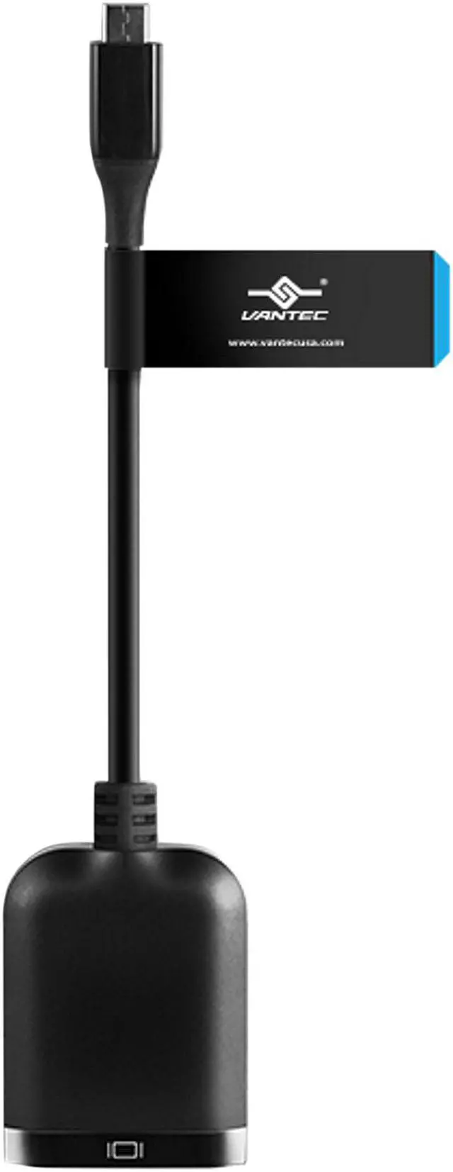 Alt view image 3 of 11 - VANTEC CB-CU300DP12 VLink USB-C To DisplayPort™ 1.2 4K/60Hz Active Adapter