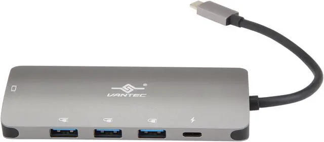 Alt view image 2 of 5 - VANTEC CB-CU301HSPD USB-C 3-Port Hub with Power Deliver + HDMI