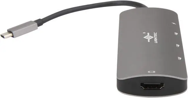Alt view image 4 of 5 - VANTEC CB-CU301HSPD USB-C 3-Port Hub with Power Deliver + HDMI