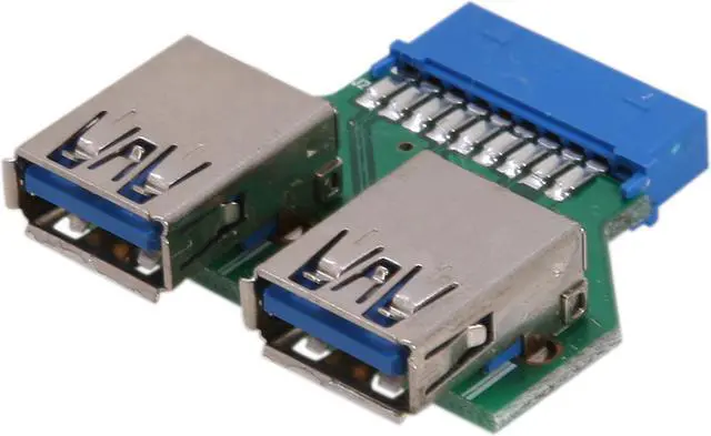 Main image of Koutech IO-UU230 USB 3.0 20-Pin ICC to Dual Type-A Adapter