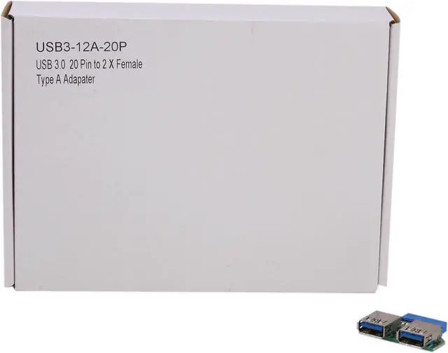 Alt view image 5 of 5 - Koutech IO-UU230 USB 3.0 20-Pin ICC to Dual Type-A Adapter