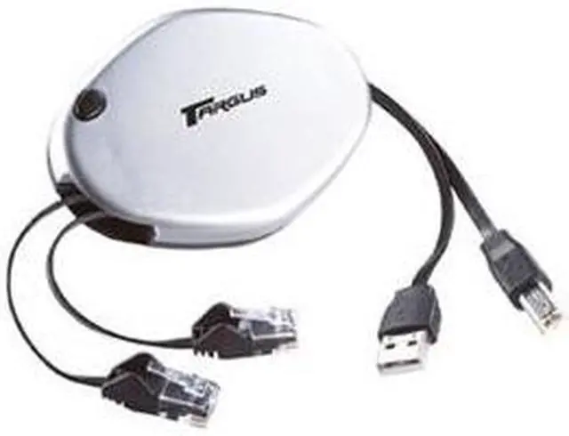 Main image of Targus Retractable Phone, Ethernet & USB Cord ACC80US