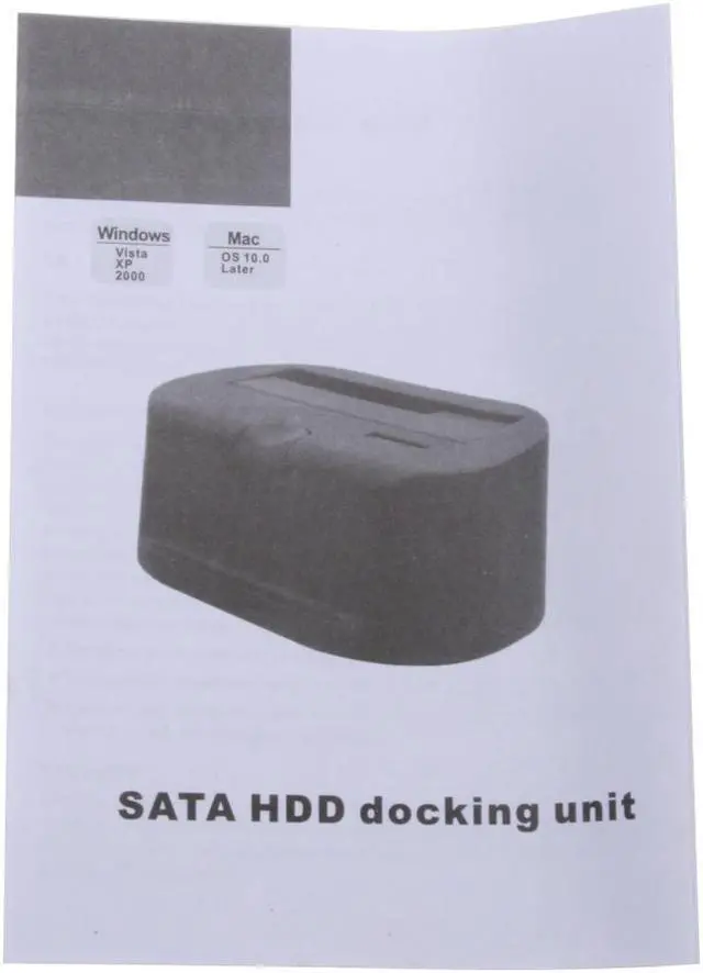 Alt view image 6 of 7 - XION XON-SAHDCB-USB 3.5" & 2.5" SATA USB 2.0 SATA HDD to USB 2.0 Dock Station