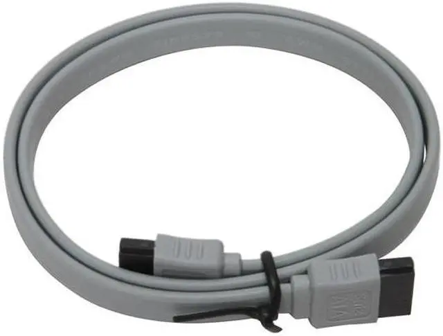 Alt view image 2 of 3 - XION XON-SATA1818_Silver 1.5 ft. SATA II Cable
