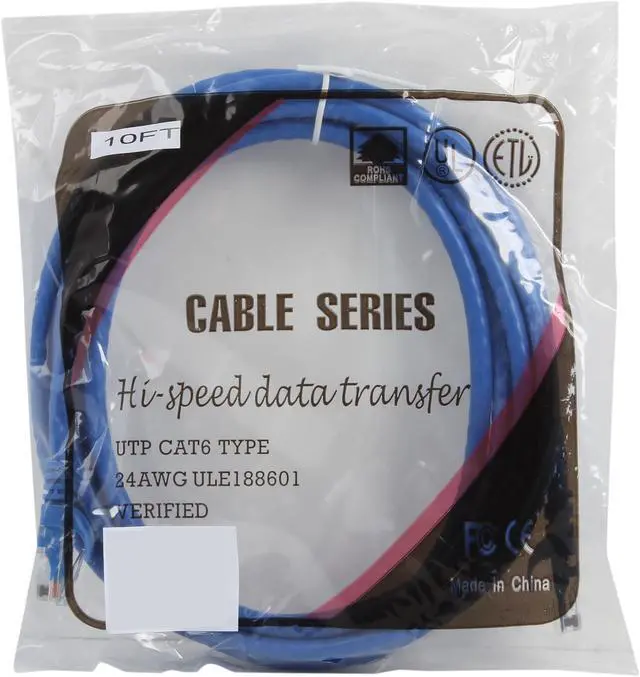 Alt view image 3 of 3 - BYTECC C6EB-10B 10 ft. Cat 6 Blue Enhanced 550MHz Patch Cables
