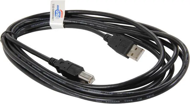 Alt view image 2 of 3 - BYTECC USB2-10AB-K 10 ft. Black Type A Male to Type B Male Cable