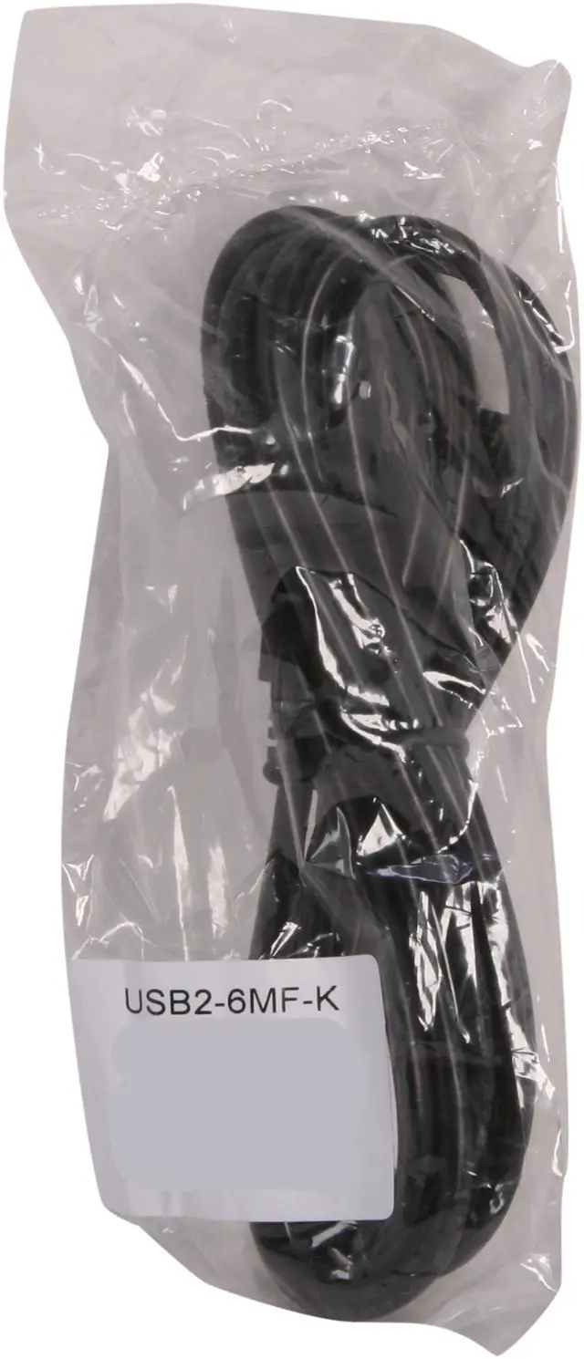 Alt view image 3 of 3 - BYTECC USB2-6MF-K Black Type A Male to Type A Female USB 2.0 Extension Cable