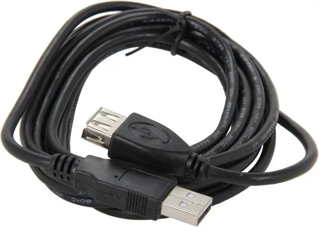 Alt view image 2 of 3 - BYTECC USB2-10MF-K Black Type A Male to Type A Female USB 2.0 Extension Cable
