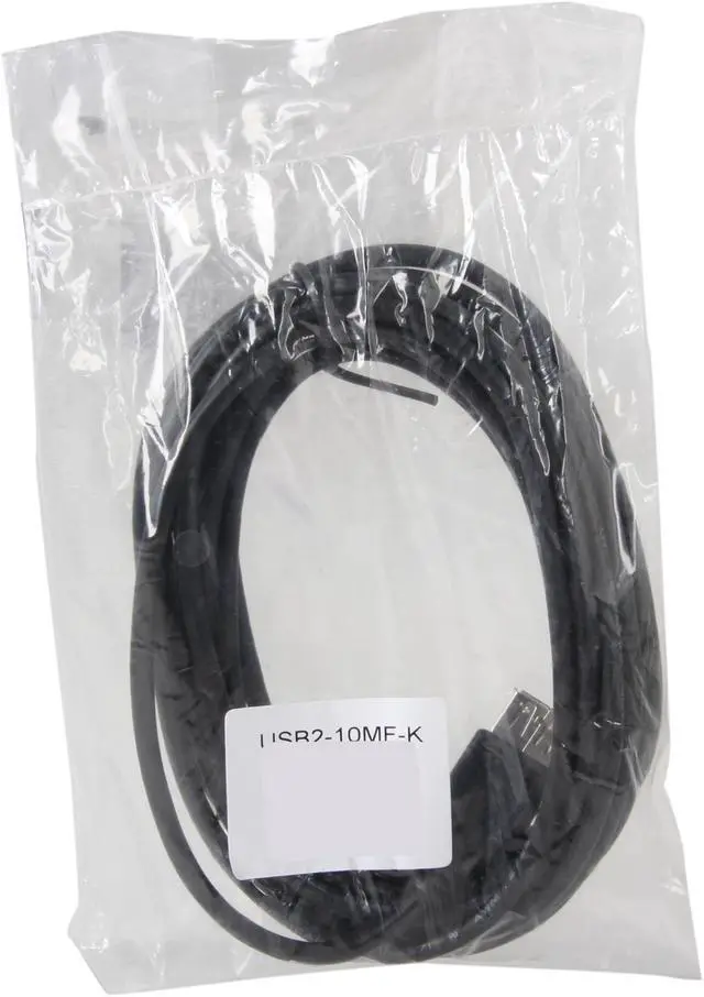 Alt view image 3 of 3 - BYTECC USB2-10MF-K Black Type A Male to Type A Female USB 2.0 Extension Cable