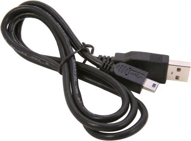 Alt view image 2 of 3 - BYTECC USB2-3MIN Black USB 2.0 Type A Male to Mini B Male Cable