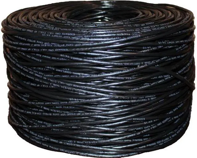 Main image of BYTECC C6E-1000K 1000 ft. Cat 6 Black Bulk Cable