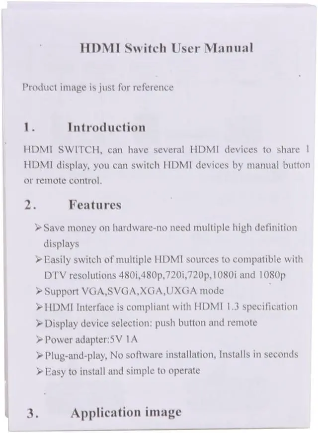 Alt view image 6 of 7 - BYTECC WE088 5 to 1 HDMI SWITCH, With Remote Control