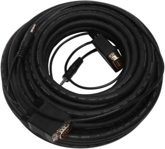 Alt view image 2 of 2 - BYTECC SVST-25 25 ft. SVGA w/3.5mm Stereo male to male Cable