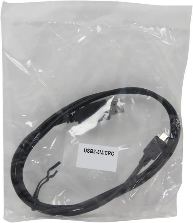 Alt view image 3 of 3 - BYTECC USB2-3MICRO Black USB A Male to Micro USB B Male 28AWG/24AWG Cable