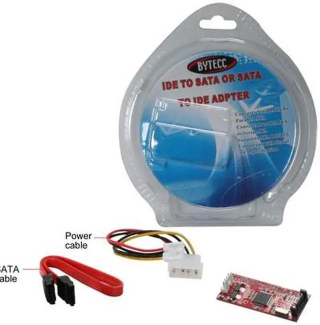 Alt view image 4 of 4 - BYTECC SATA Adapter SATA to IDE Converter For Drive