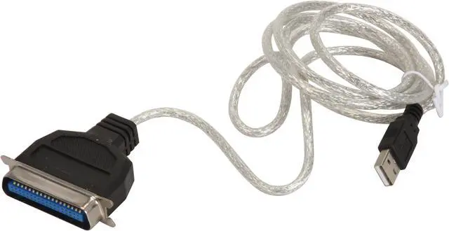 Alt view image 2 of 3 - BYTECC Model USB-1284 4.5 ft. USB-Parallel Cable With IEEE 1284 Bridge