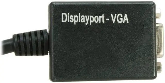 Alt view image 2 of 4 - BYTECC DP-VGA005MF DisplayPort to VGA Female Cable Adaptor 0.5ft (6") w/IC