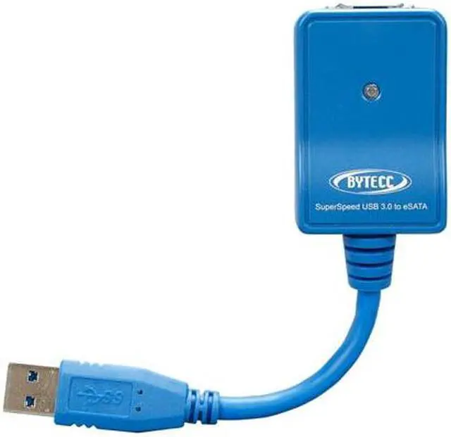 Alt view image 2 of 4 - BYTECC USB3-ESATA SuperSpeed USB 3.0 to eSATA 3Gbs Adapter