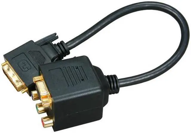 Alt view image 2 of 3 - BYTECC BTA-32 VGA(HD15) Female with Nuts & 3 RCA Female to DVI-I(Dual link) Male Adaptor