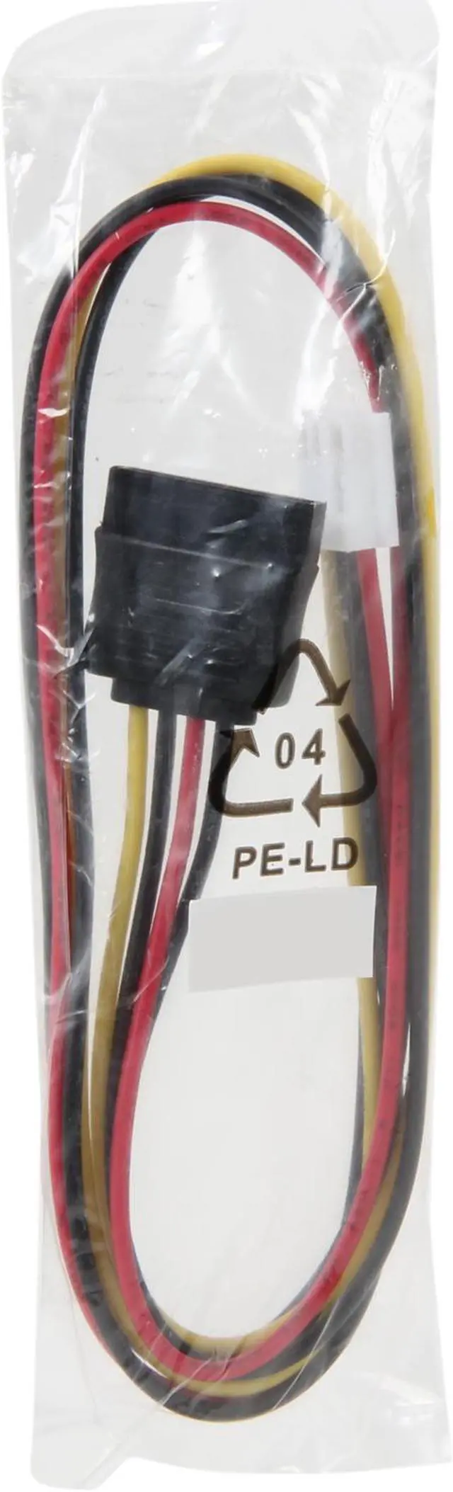 Alt view image 3 of 3 - BYTECC SATA-FDD-20 1.66 ft. SATA Power 15pin To FDD Power 4pin Cable Female to Female