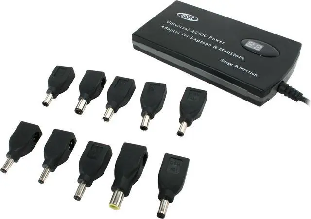Main image of BYTECC SLIM-90LCD Auto Voltage Detection 90W Universal Laptop AC Power Adaptor w/ USB 5V Charge port