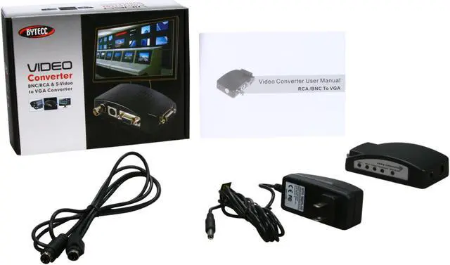 Alt view image 6 of 6 - BYTECC HM104 BNC Composite & S-video to VGA Video Converter (Wide screen)