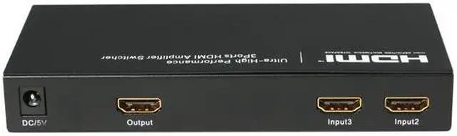Alt view image 4 of 5 - BYTECC HMSW301SM Ultra High Performance 3 Ports HDMI® Amplifier Switcher w/ Remote Control & Intelligent Switch