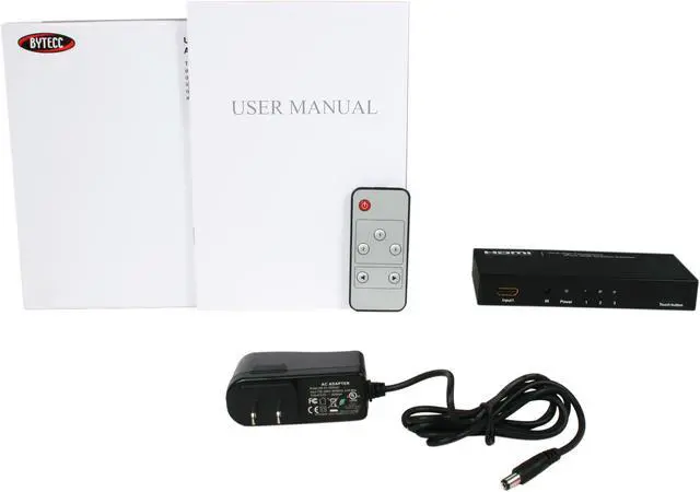 Alt view image 5 of 5 - BYTECC HMSW301SM Ultra High Performance 3 Ports HDMI® Amplifier Switcher w/ Remote Control & Intelligent Switch