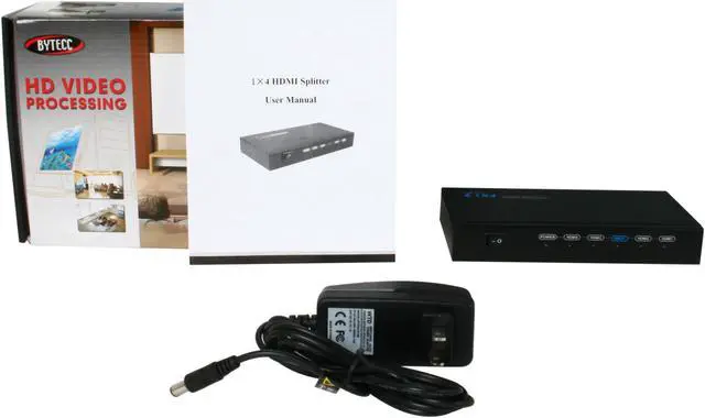 Alt view image 5 of 5 - BYTECC HMSP104 1 x 4 HDMI® Splitter