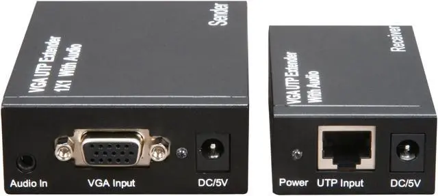 Alt view image 4 of 5 - VGA UTP Extender 1x1 Splitter w/ Audio