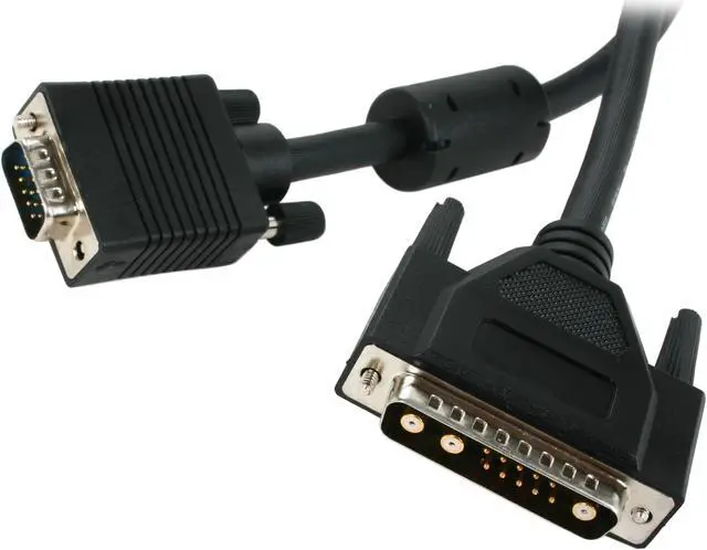Main image of BYTECC HD15M/13W3M-6 6 ft. HD15 to DB13W3(SUN) Male to Male Cable, Black