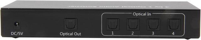 Alt view image 4 of 6 - BYTECC OP-SW401 4 to 1 Optical Audio Switcher