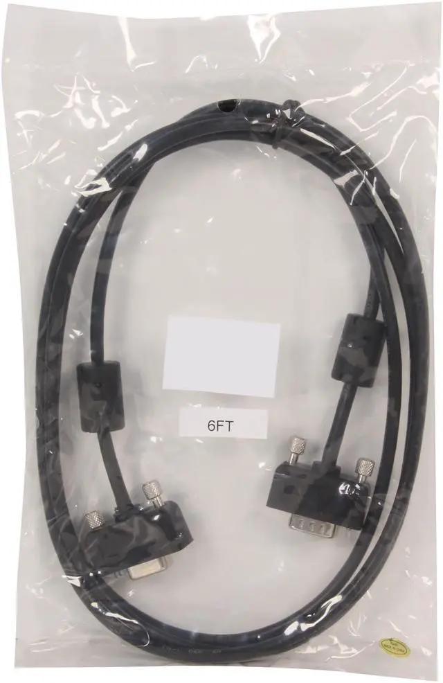 Alt view image 3 of 3 - BYTECC SSVGA-6MF 6 ft. Micro SVGA Male Cable to Micro SVGA Female Cable HD15 with Ferrite Core - OEM