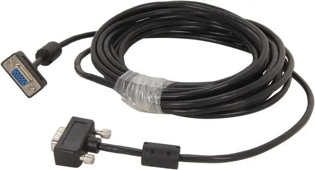 Alt view image 2 of 3 - BYTECC SSVGA-25MF 25 ft. Micro SVGA Male Cable to Micro SVGA Female Cable HD15 with Ferrite Core - OEM