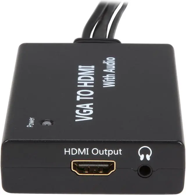 Alt view image 2 of 5 - BYTECC HM-CV030 8" VGA to HDMI converter with audio and USB for power Black