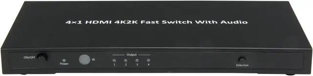 Alt view image 2 of 7 - BYTECC HMSW401CK 4K2K Fast Switch with Audio Support 3D