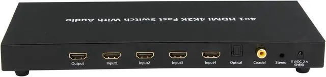 Alt view image 4 of 7 - BYTECC HMSW401CK 4K2K Fast Switch with Audio Support 3D