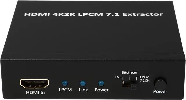 Alt view image 2 of 6 - BYTECC HM-CV033K HDMI 4K2K LPCM 7.1 EXTRACTOR SUPPORTS 4 x 3.5mm JACK CEC Bypass HBR 3D signal